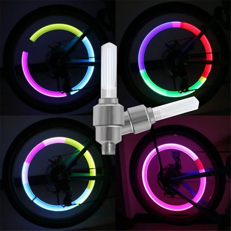 Multicolor LED Bike Lights with Battery (2pcs in 1 pack) - Image 4