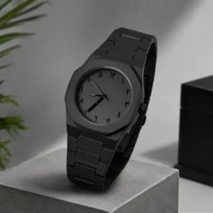 Men's Black Carbon Fiber Analogue Watch